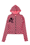 Unicorn Polka Dot Neon Hoodie (Pink)