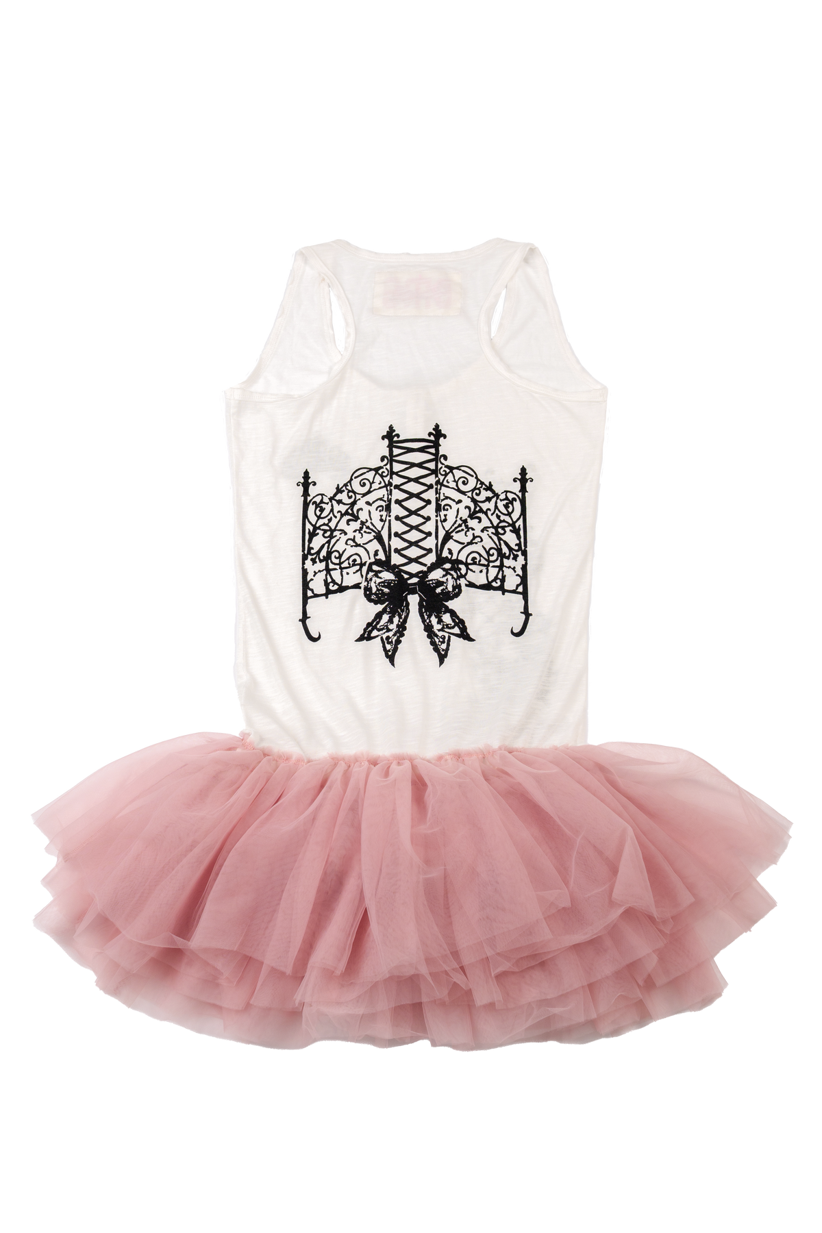 Dreamy Tulle Botton-up Dress (Rose)