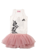 Dreamy Tulle Botton-up Dress (Rose)