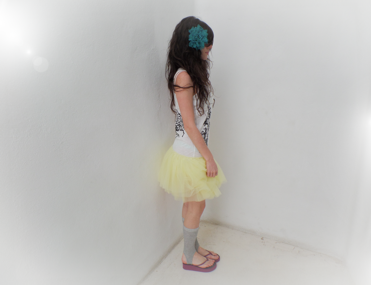 Dreamy Tulle Botton-up Dress (Vanilla)