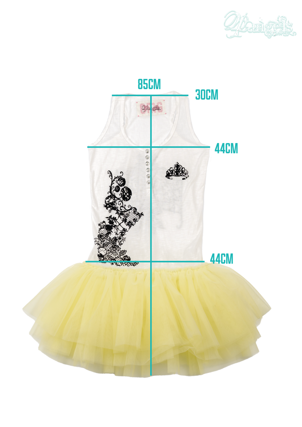 Dreamy Tulle Botton-up Dress (Vanilla)