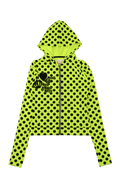 Unicorn Polka Dot Neon Hoodie (Yellow)