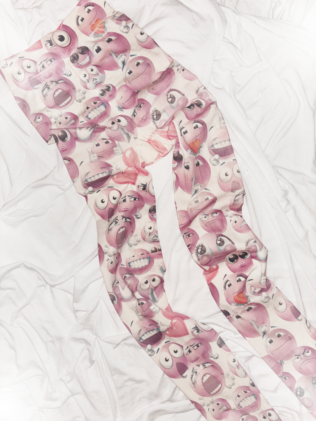 Printed Emoji Tights